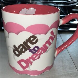 Pink and white Mary Kay “dare to dream” ceramic mug
